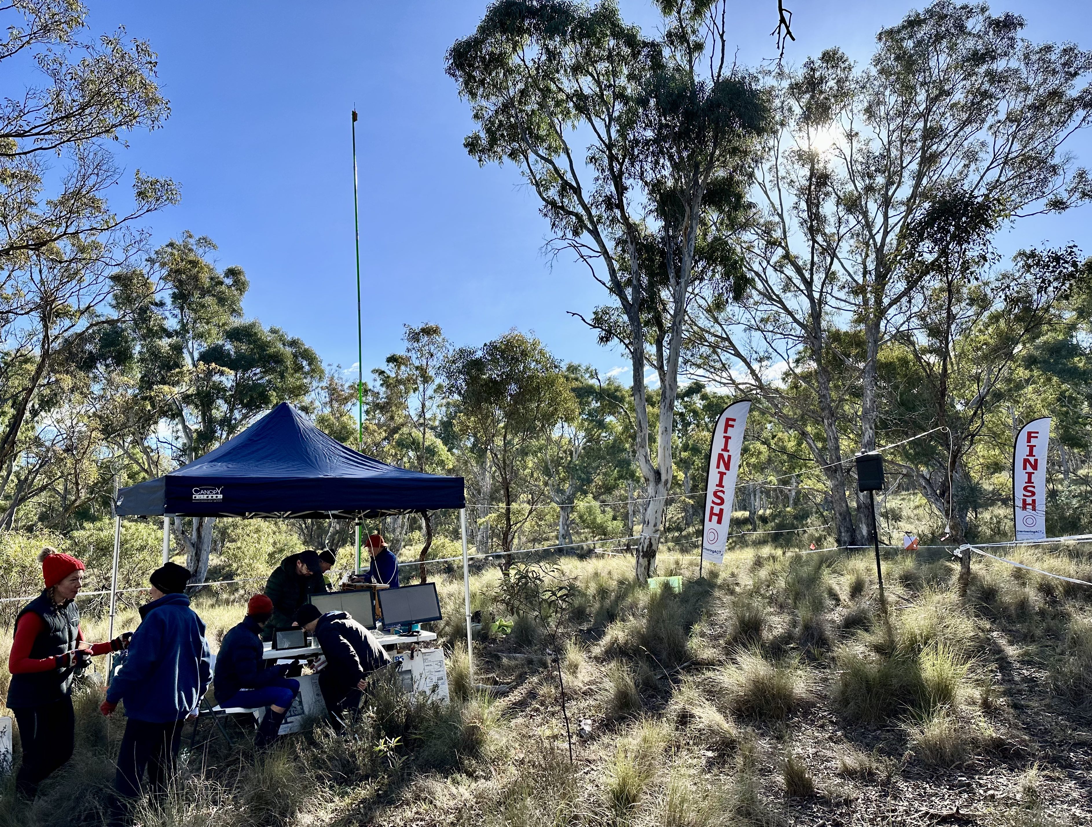 The timing tent at Awoonga